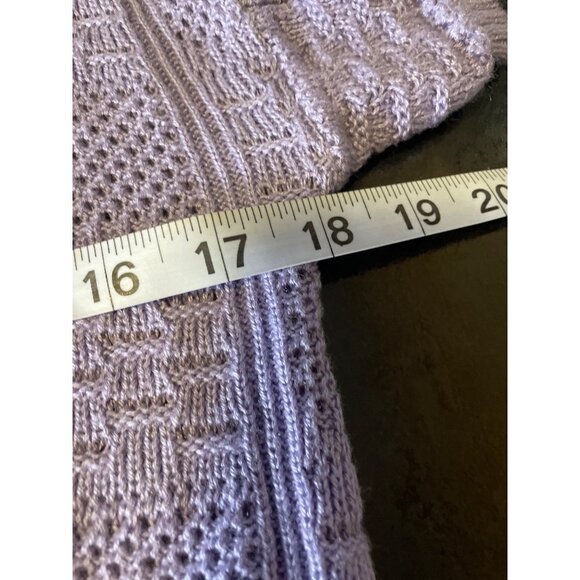 Vintage 90s Keneth Too Purple Short Sleeved Pullover Sweater Sz M - Picture 6 of 9